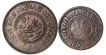 Copper Paisa and Two Paisa Coin of Muhammad Ismail of Jaora State.