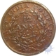 Copper One Twelfth Anna Coin of  East India Company of Madras Mint of 1835,
