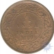 Copper One Twelfth Anna Coin of  Victoria Empress of  Calcutta Mint of 1889.