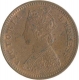 Copper One Twelfth Anna Coin of  Victoria Empress of  Calcutta Mint of 1889.