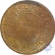 Copper Half Pice Coin of Victoria Empress of Clcutta Mint of 1889.