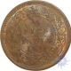 Copper Half  Pice Coin of Victoria Empress of  Calcutta Mint of 1894.