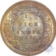 Copper Half  Pice Coin of  Victoria Queen of  Calcutta Mint of 1895.