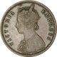 Copper Quarter Anna Coin of Victoria Empress of Bombay Mint of 1884.