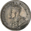 Bronze One Quarter Anna Coin of King George V of Calcutta Mint of 1911.