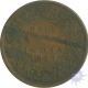 Copper Half Anna Coin of  Victoria  Queen of Bombay Mint of 1877,