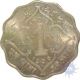 Cupro Nickel One Anna Coin of King George V of Bombay Mint of 1936.