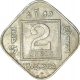 Cupro Nickel Two Annas Coin of King George V of Bombay Mint of 1927.