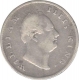 Silver Half Rupee Coin of  King William IIII of  Calcutta Mint of  1835.