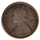 Silver Half  Rupee Coin of  Victoria Empress of  Bombay Mint of 1888.