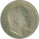 1910, King Edward VII, Silver 1/2 Rupee.    