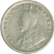 Silver Half Rupee Coin of King George V of Calcutta Mint of 1929.