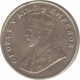 Cupro Nickel Eight Annas Coin of King George V of 1919.