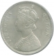 Silver One Rupee Coin of Victoria Queen of  Bombay Mint of 1862.