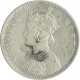 Silver One Rupee Coin of Victoria Queen of  Bombay Mint of 1874.