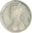 Silver One Rupee Coin of Victoria Queen of  Bombay Mint of 1875.