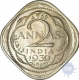 Cupro Nickel Two Annas Coin of King George VI of Bombay Mint of 1939.