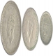 Silver coins of  King George VI of Lahore Mint.