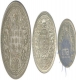 Silver Coins of  King George VI of Lahore Mint of of 1945.