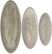 Silver Coins of  King George VI of Lahore Mint of of 1945.