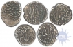 Silver Drachma Coins of Maitrakas of Vallabhi.