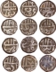 Set of Copper Dam Coins of Monthly of Delhi Mint of Akbar.