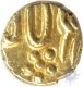 Unlisted Gold fanam of Nawabs of Sira Balapur.