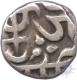 Silver Quarter Rupee of Jayaji Rao of Gwalior State of Lashkar Mint in the name of  Shah Alam II.