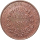 Copper Half Anna of Bombay Mint of 1835.