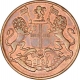 Copper One Quarter Anna Coin of East India Company of Madras Mint of 1835.