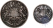 Copper Quarter and One Twelfth Anna of East India Company.