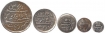 Silver Coins of Madras Presidency of Arkat Mint.