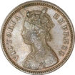 Copper Half Pice of Victoria Empress of Cacutta Mint of 1888.