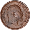 Copper Half Pice of King Edward VII Of Calcutta Mint Of 1905.