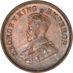 Bronze Half Pice of King George V of  Calcutta Mint of 1925.