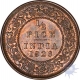 Bronze Half Pice of King George V of Calcutta Mint of 1926.