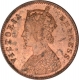 Copper One Quarter Anna of Victoria Empress of Calcutta Mint of 1894.