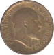 Bronze Quarter Anna of King Edward VII of 1910.