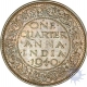 Bronze Quarter Anna of King George VI of Bombay Mint of 1940.