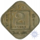 Cupro Nickel Two Annas of King George V of Calcutta mint of 1933.