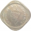 Cupro Nickel Two Annas of King George VI of 1939.