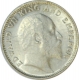 Silver Quarter Rupee of King Edward VII of Calcutta mint of 1906.