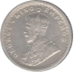 Silver Quarter Rupee of King George V of Calcutta Mint of 1911.