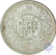 Silver Half Rupee of King George V of Bombay Mint of 1918.