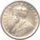 Silver Half Rupee of  King George V of Calcutta Mint of 1930.