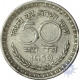 Nicklel Brass Fifity Paisa of Bombay Mint of 1959.