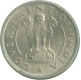 Cupro Nickel One Rupee of Bombay Mint of 1950.