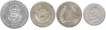 Silver Coins of Bombay Mint of Republic India.