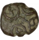 Copper Quarter Karshapana of Sunga Dynasty of ujjain karttikeya and lakshmi series.