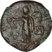 Copper AE Drachma of Kushan Dynasty of Kujula Kadphises.